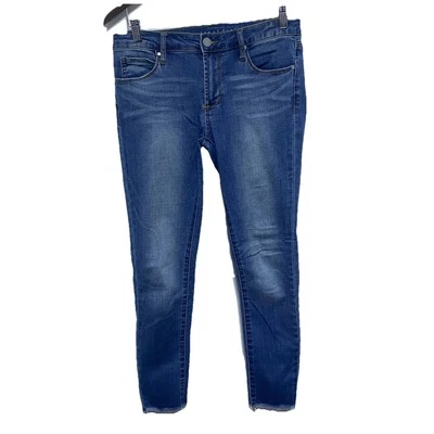 Pantalones de mezclilla Articles of Society para mujer 27 lavado medio tiro medio ajustados elásticos al tobillo Foto 1 de 4