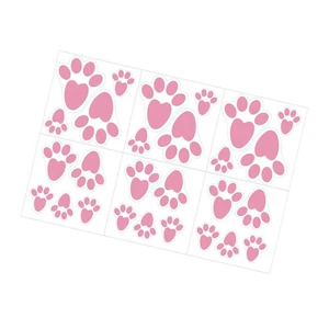 6 Sheets Fußabdruckaufkleber Kind Fußabdruck-Aufkleber Osteraufkleber - Picture 1 of 12
