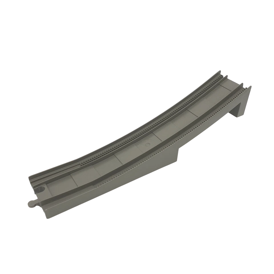 Lego® train Duplo GRIS FONCÉ chemin de fer section d'extrémité du pont de la voi - Photo 1/1