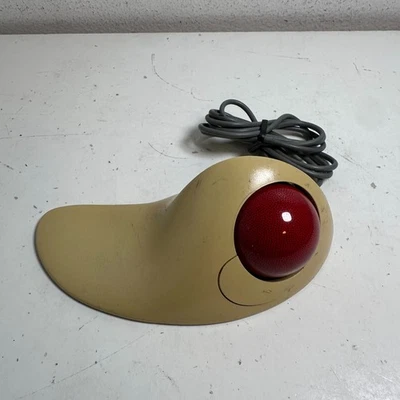 Logitech Trackman Marble FX T-CJ12 Beige Wired Ergonomic Classic Trackball Mouse - Image 1 of 4