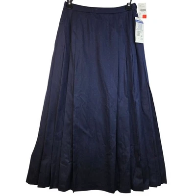 Pendleton Wool Size 6 Pleated A-Line Skirt USA Minimalist Careerchic Deadstock - Image 1 of 4