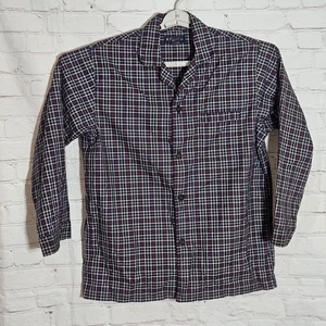 Camisa Top Pijama Vintage Brooks Brothers Para Hombres Talla L Roja a Cuadros *LEER* - Imagen 1 de 8