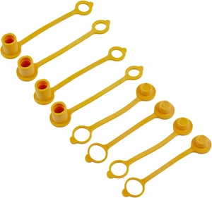 4Confezioni Tappo e Spina Antipolvere 3/8" per Gas Propano Naturale LP Connessione Rapida e Discoteca - Foto 1 di 12