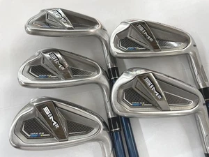 TaylorMade SIM2 MAX OS Iron Set 6-9,Pw,Aw 6pc Flex Regular TENSEI BLUE TM60 - Picture 1 of 10