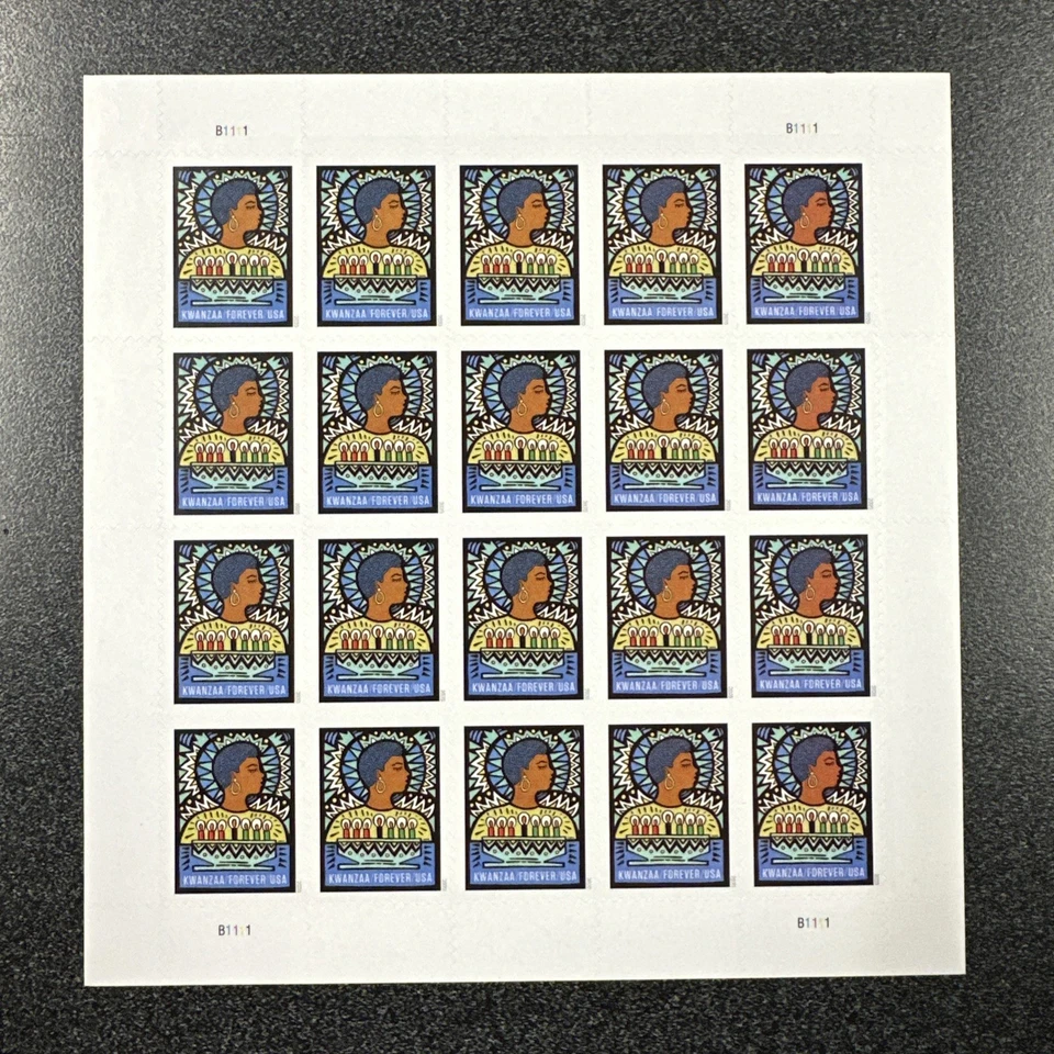 #5531 Kwanzaa Forever Stamps Pane Of 20 - Image 1 of 1