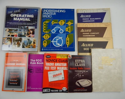 Vintage Lot of 10 Radio Amateurs Books Ham Handbook ARRL Allied FCC Test Rules - Image 1 of 4