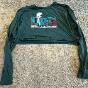 Philadelphia Eagles Super Bowl LVII Cropped Long Sleeve Shirt Damen - NFL - L - Bild 1 von 2