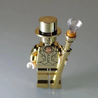 CUSTOM Mr Gold Lego minifigure (READ description) - image 1 of 4