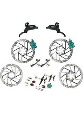 SRAM Maven Ultimate Stealth Expert Disc Brake Kit Front/Rear Set, Teal Limited - Image 1 of 4