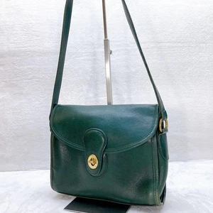 Vintage Coach Green Devon Turn Rock rare 9908 Shoulder Bag handbag Auth USA -JP- - Picture 1 of 10