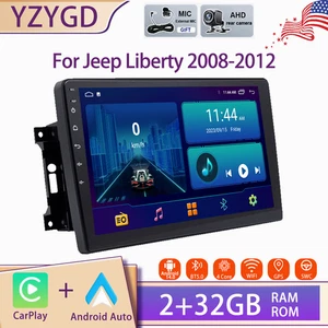 Android Auto Carplay For Jeep Liberty 2008-2012 Car Stereo Radio GPS Navi Screen - Picture 1 of 20