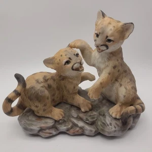 Maruri 1993 Collezione Parchi Nazionali Puma Cubs Porcellana - Foto 1 di 22