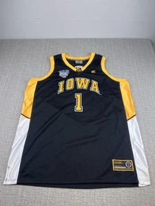 Vintage Iowa Hawkeyes Jersey Mens XXL Retro Y2K Yellow March Madness Patch Logo - Picture 1 of 9