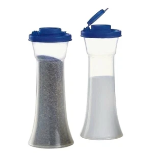 Tupperware große Sanduhr Salz- und Pfefferstreuer, Tokyo blau NEU - Bild 1 von 7