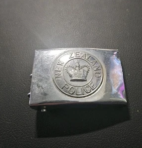 Hebilla de cinturón de policía de Nueva Zelanda vintage  - Imagen 1 de 5
