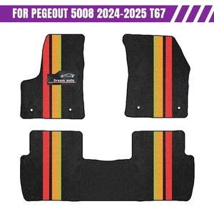 Car Mats For Peugeot 5008 T67 2024-2025 Waterproof Durable With Install Tool 4pc - Picture 1 of 2
