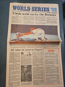 14.10.1982 Milwaukee Journal Zeitung Brauer World Series - Bild 1 von 3