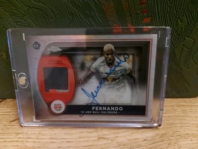 Topps Chrome RB Salzburg 2022-23 Fernando On Card Auto Match Worn Patch /49 - Image 1 of 3