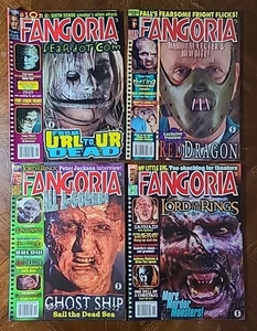 FANGORIA Magazine Lot: #215, 216, 217, 218. RARE OOP VINTAGE 2002 HORROR *VG - Bild 1 von 5