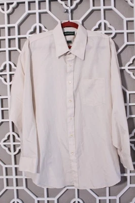 Camisa abotonada vintage Sears para hombre XL beige Ultressa Perma Prest para hombre 17,5 34/35 Foto 1 de 4