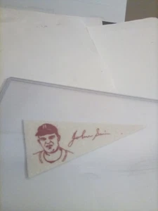 1950 American Nut Chocolate Baseball Pennant JOHN SAIN BOSTON BRAVES FREE SHIP - Picture 1 of 2