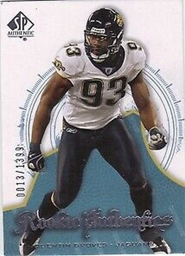 A9670- 2008 SP Authentic #137 Quentin Groves RC /1399 SAMPLE - Image 1 of 1