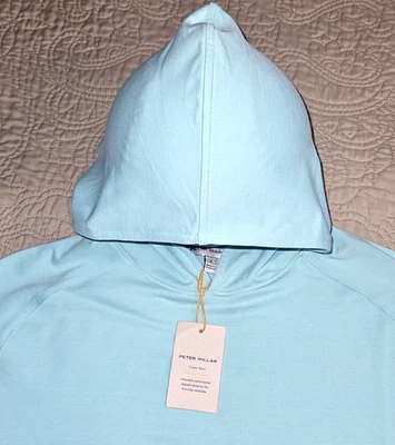 NUEVO PETER MILLAR, SUÉTER PEQUEÑO DE RENDIMIENTO DE PINO PARA HOMBRE🩵SUDADERA CON CAPUCHA, PRECIO DE VENTA SUGERIDO POR EL FABRICANTE $140.00! Foto 1 de 4