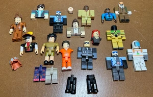 Lot of Roblox Figures  Mix Characters some incomplete Hair Hats Faces - Picture 1 of 9