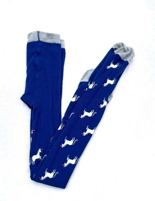 Medias Tejidas Mini Boden Azul Marino Estampado Unicornio Niña Talla 11-12 Mágicas Lindas Preppy  Foto 1 de 4