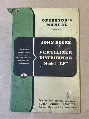 Vintage 1960s John Deere Fertilizer Distributor Model “LF” INV-P0571 - Image 1 of 4