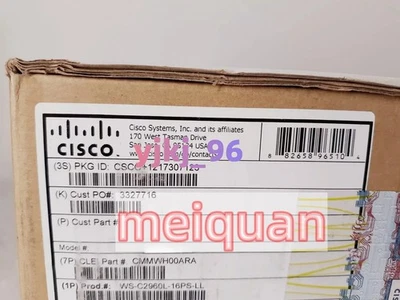 Cisco WS-C2960L-16PS-LL Network Switch NEW *SEALED*• - Image 1 of 3