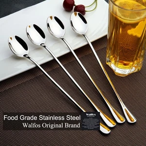 Soup spoon Spoon 19.5*2.8cm Coffee Desserts 6PCS Stew Cereal Tableware - Picture 1 of 12