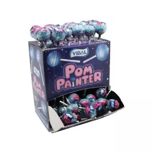 (10,28 EUR/kg) Display Pom Painter colorante lingua Lolly colorante lingua 100 pz - Foto 1 di 2