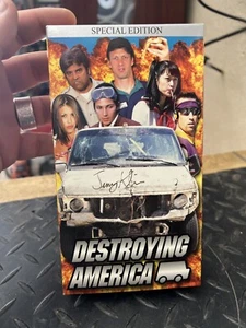 Destroying America (VHS, 2001) Hook Ups JEREMY KLEIN SIGNED AUTOGRAPH - Picture 1 of 7