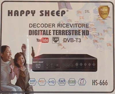 DECODER RICEVITORE DIGITALE TERRESTRE DVB-T3 TV SCART HDMI 1080P REG PVR HD 999 - Immagine 1 di 3