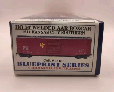 Branchline Blueprint Series HO Kit 1911 50' Welded AAR Box Car KCS #1418 - Image 1 of 2