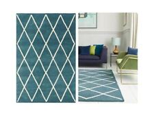 Teal Blue Rugs | Hand Tufted | Wool Area Design, 6x9, 7x10, 8x11, 8x14 |