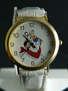  TIGER  TONY WATCH /NEW BATTERY WHITE BAND/BOX 135 - Picture 1 of 7