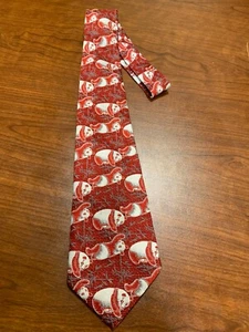 Red Panda Trevira Vintage Men's Tie 100% Polyester Fibre - Picture 1 of 4