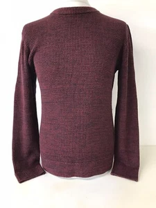 Men's Sweater, Round Neck Jumper, Very Good Condition, Burgundy Red, Medium - Picture 1 of 6