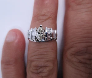 Platinum Diamond Engagement Ring Center=1/2 Carat J-VS1 6.90 Grams Value=$6,500 - Picture 1 of 9