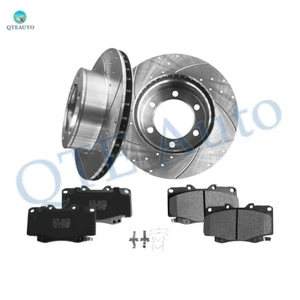 6 Front 297mm Drilled Brake Rotors-Ceramic Brake Pad For 2000-2004 Toyota Tacoma - Foto 1 di 8