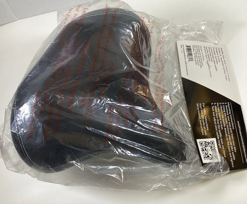 Bikeroo Most Comfortable Bike Seat for Seniors Extra Wide and Padded Bicycle