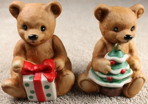 Nuevo Antiguo Stock Hogar Interiores HOMCO Navidad Osos de Peluche Árbol Presente #5505 - Imagen 1 de 4