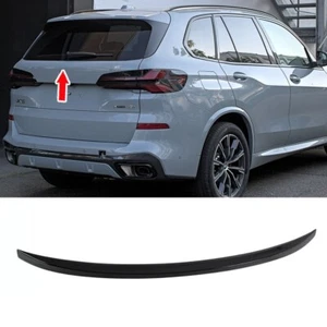 Paint Black Fit For BMW X5 G05 5DR Rear V Style Middle Trunk Lip Spoiler 19-25 - Picture 1 of 6