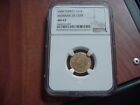 1966 Turkey Gold 25 Kurush Ms 63 Coin Monnaie De Luxe Ngc Super Nice Free Ship N