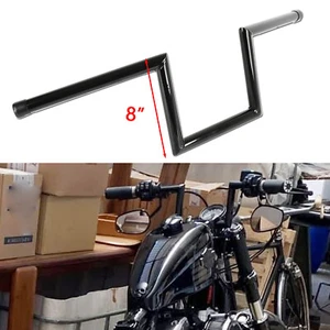 For Harley Sportster Forty Eight Bobber 25mm 1" Handlebars 8" Rise Z-Bar Hanger - Picture 1 of 12