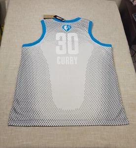 NIKE Air Jordan Curry 2022 All Star Jersey size 56 2XL Mens Silver NBA Swingman - Picture 1 of 13