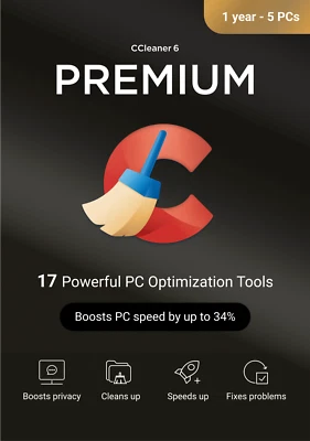 CCleaner Premium 5 PC / Geräte 1 Jahr ( Recuva | Speccy | Kamo ) - Bild 1 von 4