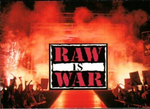 1998 Comic Images WWF Superstarz tarjeta de lucha libre #71 logotipo ""Raw is War"" - Imagen 1 de 2